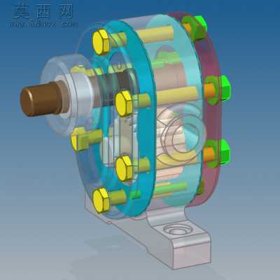 齿轮泵 3D模型