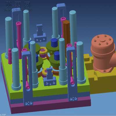 齿轮模 3D模型设计,