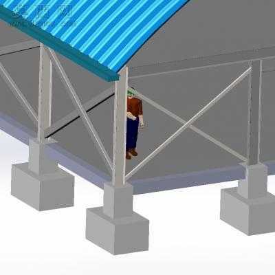 �����������ֽṹ���������γ������ʰ峧�� 3Dģ��