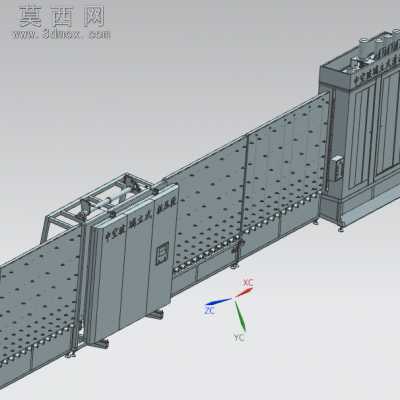 中空玻璃1600生产线 3D模型