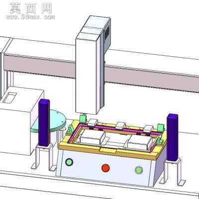 笔记本电脑外框自动锁螺丝机 3D模型