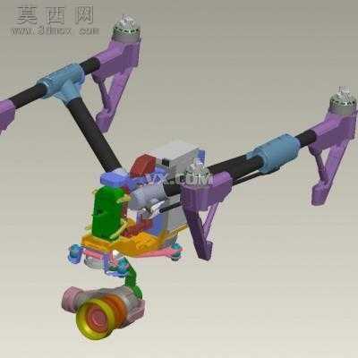 大疆航拍无人机 3D模型