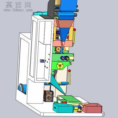 全自动立式封装机 3D模型