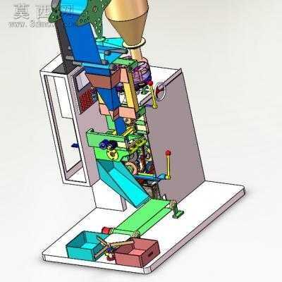 全自动立式封装机 3D模型