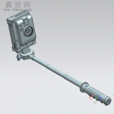 自拍杆 3D模型