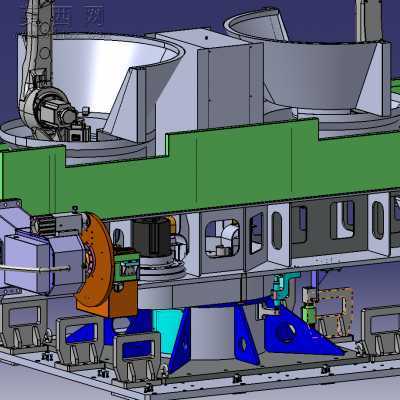 2500-700三轴水平回转变位机 3D模型