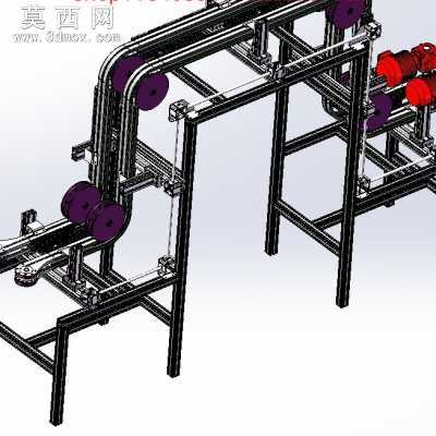 龙门式夹持提升机 3D模型