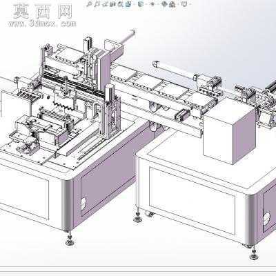 线圈上下料及自动浸锡机 3D模型