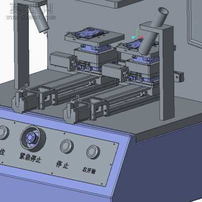 自动检测调焦机 3D模型