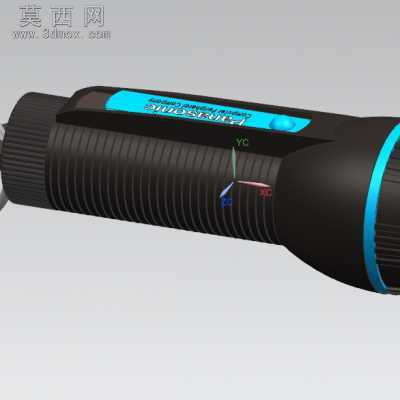 一个手电筒的3d 3D模型