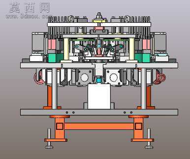 定子铁心组件焊接夹具组立图 3D模型