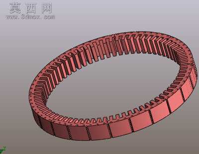定子铁心组件焊接夹具组立图 3D模型