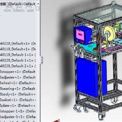 希捷硬盘自动贴标签机 3D模型