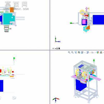 希捷硬盘自动贴标签机 3D模型