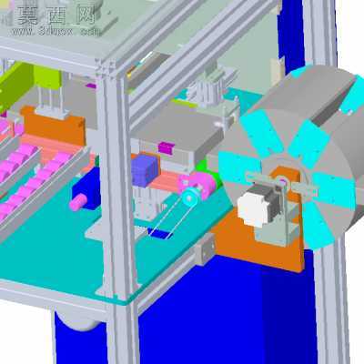 希捷硬盘自动贴标签机 3D模型