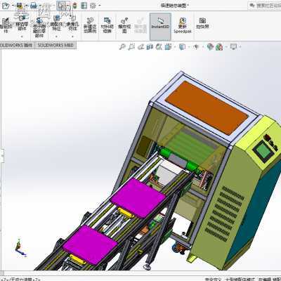 倍速链组装线 3D模型