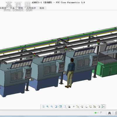 非标轴承试制生产线方案 3D模型