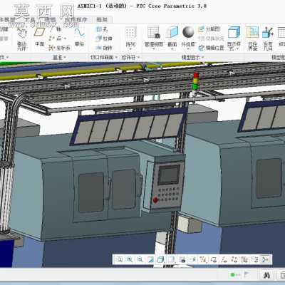 非标轴承试制生产线方案 3D模型