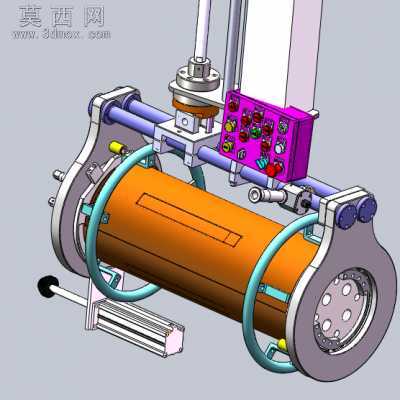 四轴式轮胎螺栓拧紧机 3D模型