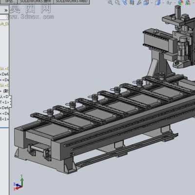 组装门的机械设备 3D模型