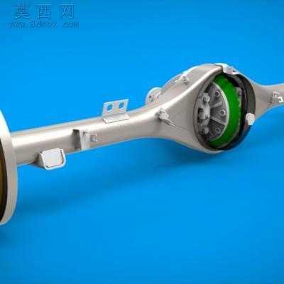 最完整的汽车后桥总成 3D模型