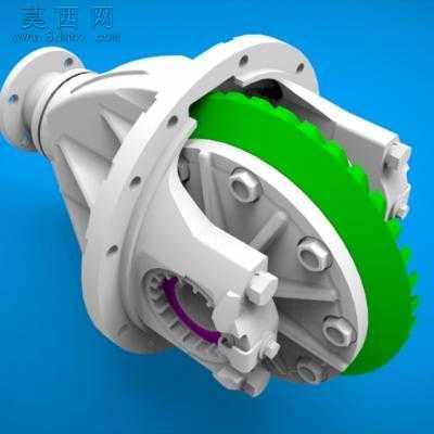 最完整的汽车后桥总成 3D模型