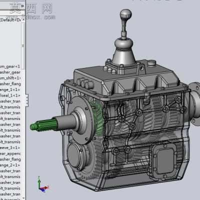 轻卡变速箱总成 3D模型
