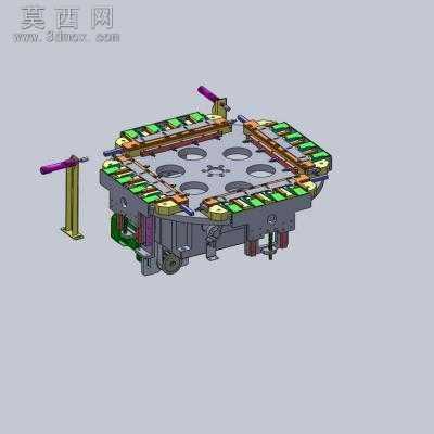 С���͵�صײ��Զ�������(������ͼ+�嵥BOM) 3Dģ��
