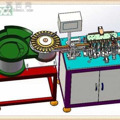 电容K脚成型剪脚检测包装机电子检测包装机 3D模型