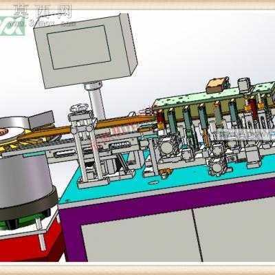 电容K脚成型剪脚检测包装机电子检测包装机 3D模型