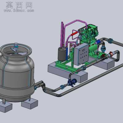 冷却塔冷凝机组 3D模型