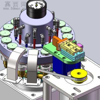 真空转台、分度器真空吸取装置 3D模型