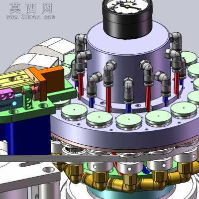 真空转台、分度器真空吸取装置 3D模型