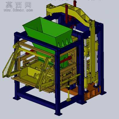 全自动制砖机械、完整制砖工业设备 3D模型