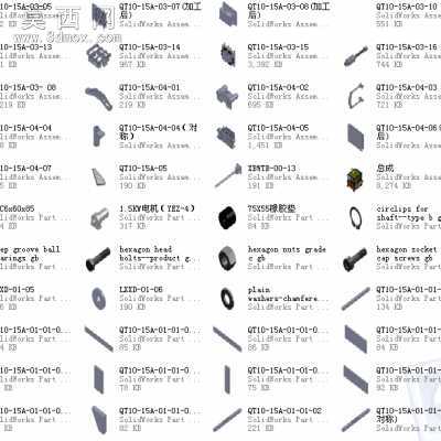 全自动制砖机械、完整制砖工业设备 3D模型