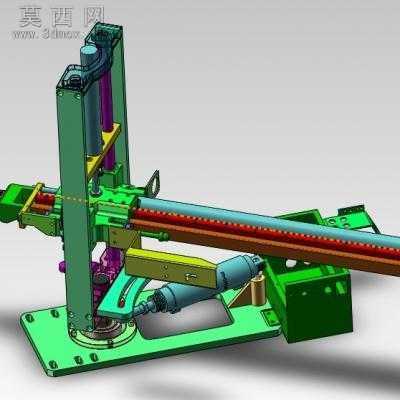 立式机械手、冲床机械手 3D模型