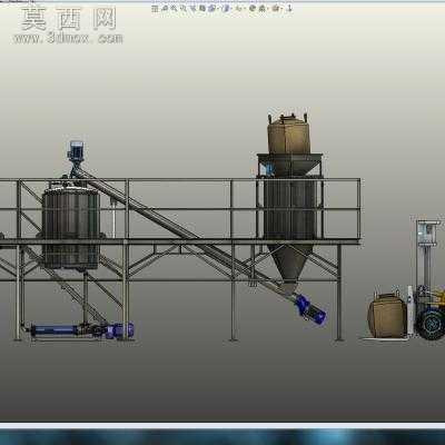 淀粉蒸煮设备 3D模型