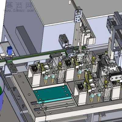 全自动马达组装生产线完整复杂大型非标设备 3D模型