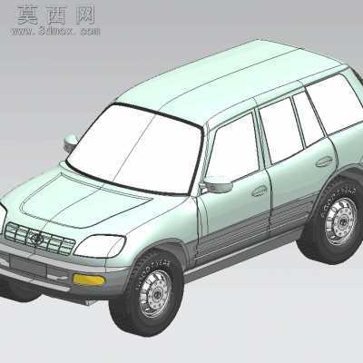 丰田车外形 3D模型