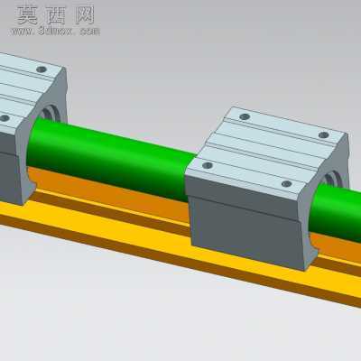 SBR20ֱ�ߵ��� 3Dģ��