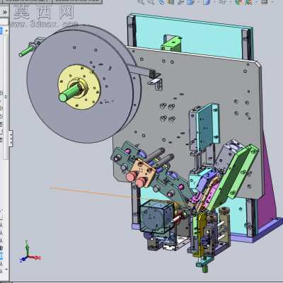 贴双面胶机、自动贴高温胶纸胶带机设备 3D模型