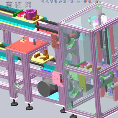 ��װ��ˮ����װ�㽺ѭ����ҵ�Ǳ��Զ����豸 3Dģ��