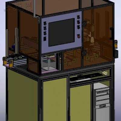 自动化AOI芯片检测机 3D模型