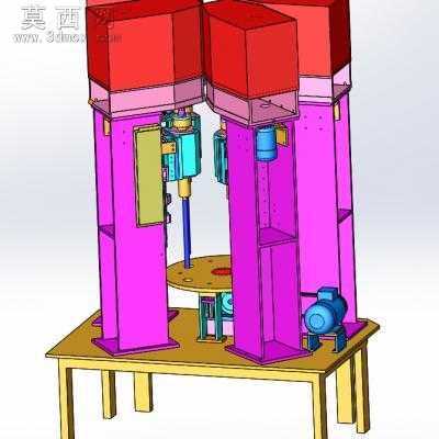 珩磨机 3D模型