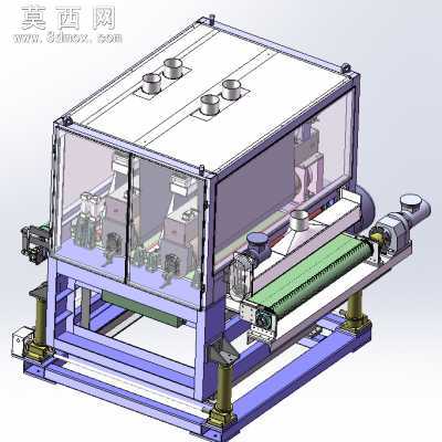 双面砂光机 3D模型