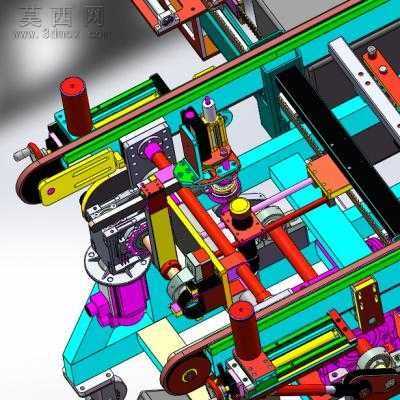 自动化玻璃支架组装机 3D模型