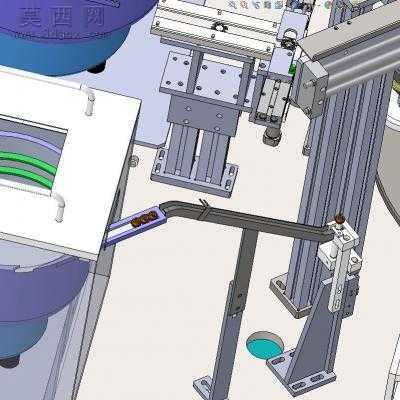 马达波珠弹簧片自动组装机螺丝螺母组装 3D模型