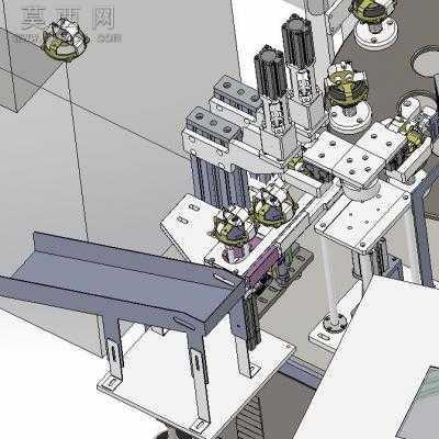 马达波珠弹簧片自动组装机螺丝螺母组装 3D模型