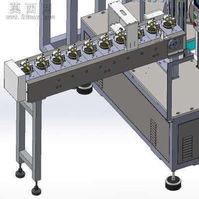 马达波珠弹簧片自动组装机螺丝螺母组装 3D模型