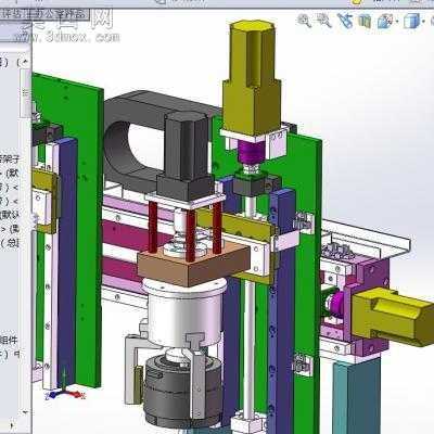 非标链条输送机模组下料机械手 3D模型